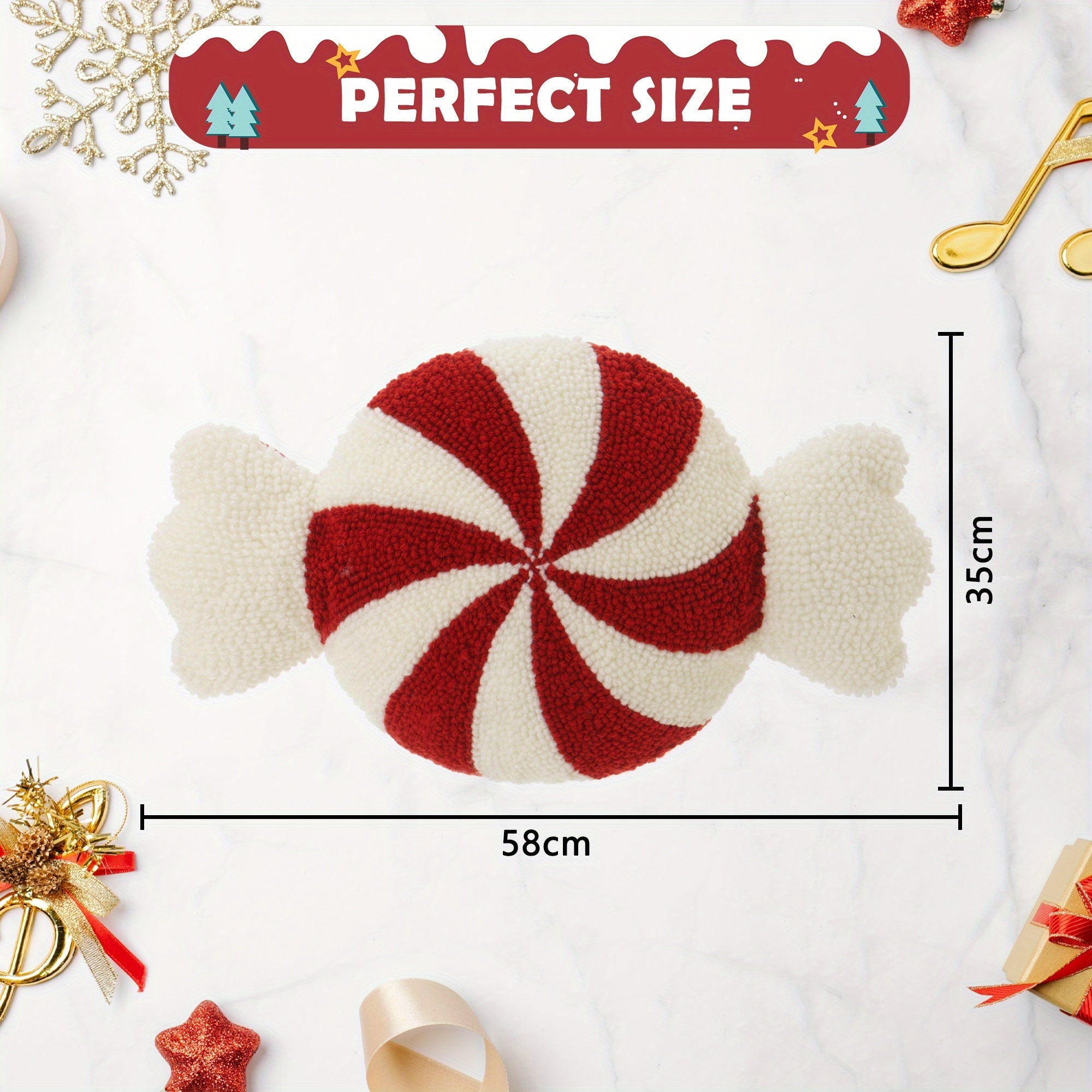 Christmas Pillows, Candy Cane